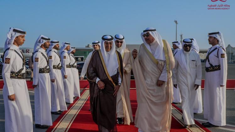 جانب من مراسم المغادرة