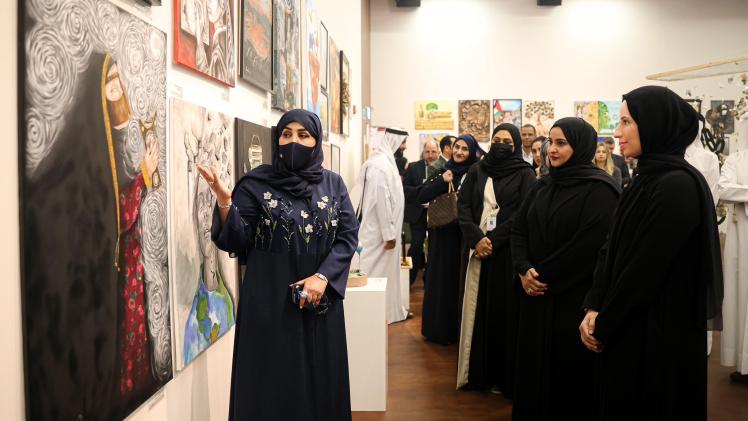 جانب من افتتاح المعرض