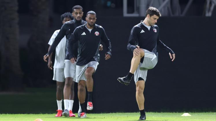 من تدريبات منتخبنا الوطني