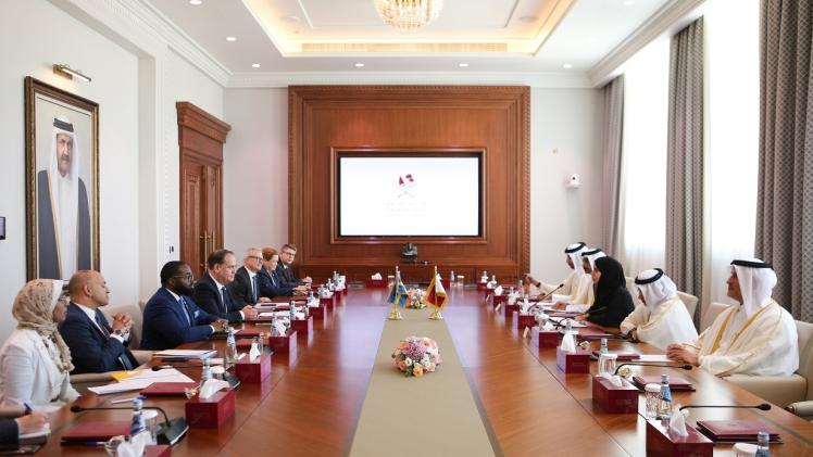 جانب من جلسة المباحثات