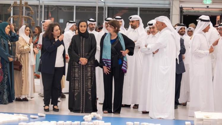 جانب من افتتاح المعرض