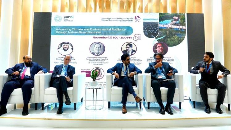 جانب من المشاركة القطرية في المؤتمر