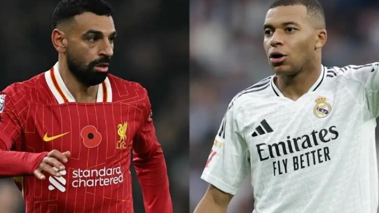 كيليان مبابي ومحمد صلاح