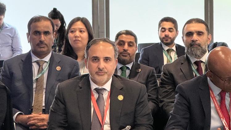 جانب من مشاركة سعادة وزير البيئة في المؤتمر