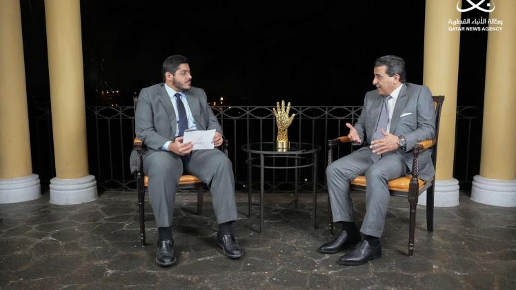 جانب من حوار المحامي الخاص للأمم المتحدة لمحاربة الفساد مع وكالة الأنباء القطرية