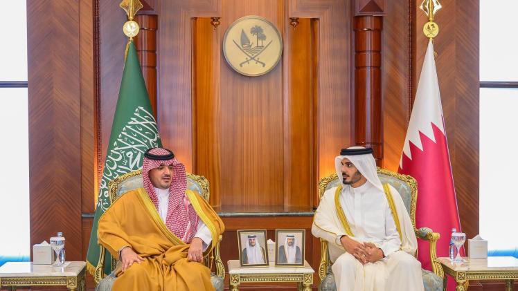 خلال استقبال وزير الداخلية السعودي