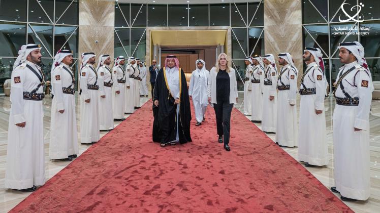 جانب من استقبال رئيسة هيئة رئاسة البوسنة والهرسك