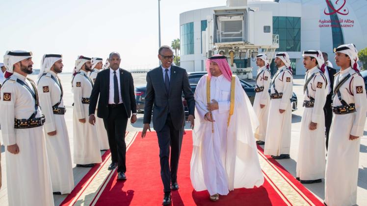 لدى مغادرة الرئيس الرواندي للدوحة