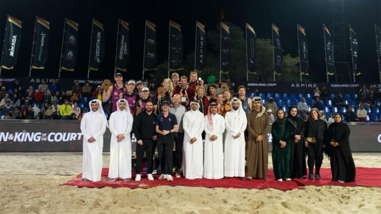 جانب من تتويج الفائزين