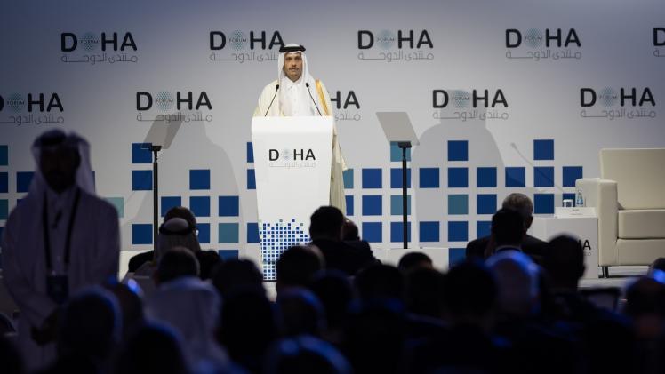 معالي رئيس مجلس الوزراء خلال كلمته في افتتاح منتدى الدوحة