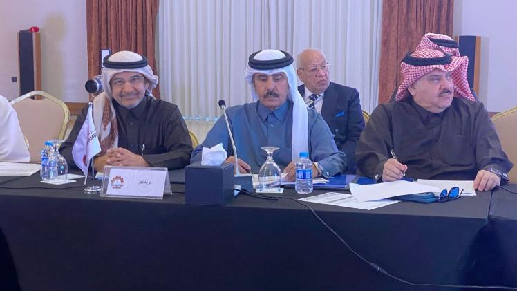 جانب من المشاركة القطرية في الاجتماع