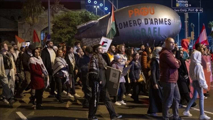 جانب من الاحتجاجات