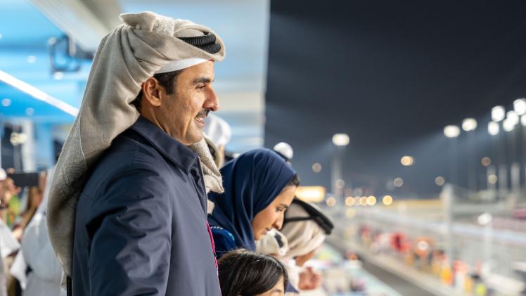 سمو الأمير في ختام جائزة قطر الكبرى للفورمولا-1