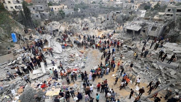 آثار قصف الاحتلال الإسرائيلي على غزة - صورة أرشيفية