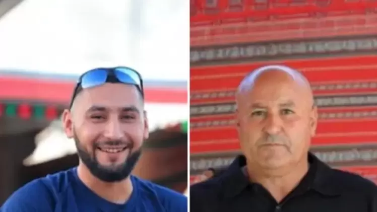 القتيل الإسرائيلي حمزة الزيادنة ووالده يوسف