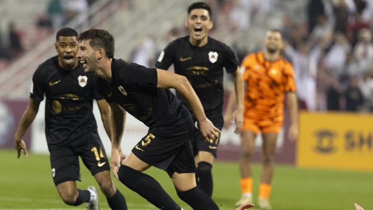 لقطة من مباراة اليوم