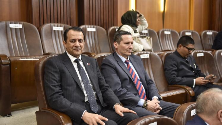 جانب من المشاركة القطرية في جلسة انتخاب رئيس لبنان