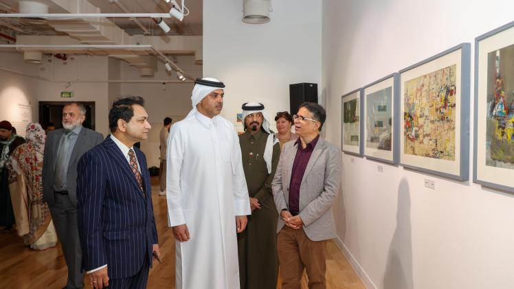 جانب من افتتاح المعرض