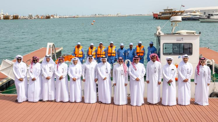 جانب من تدشين المركب الجديد