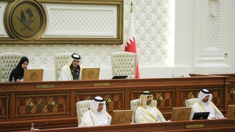 جانب من جلسة مجلس الشورى