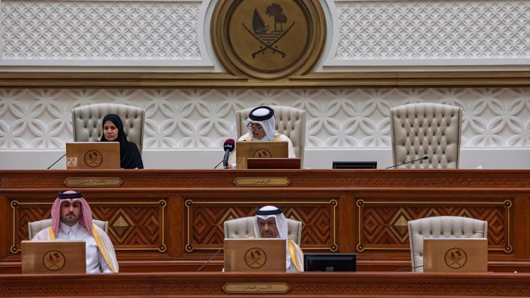 جانب من الجلسة الأسبوعية لمجلس الشورى