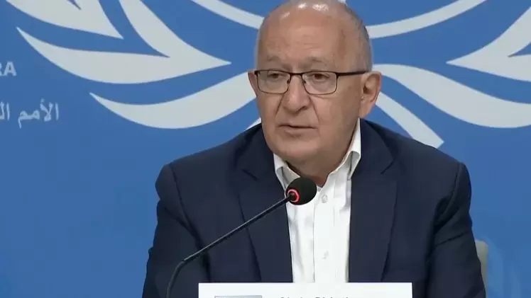 جانب من المؤتمر الصحفي للجنة الأممية