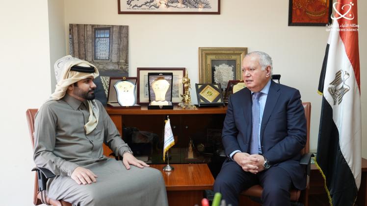 السفير العرابي في حديثه لوكالة الأنباء القطرية