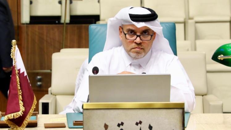 جانب من المشاركة القطرية في الاجتماع