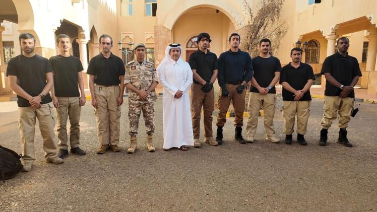 سعادة السفير خلال زيارته مقر سفارة قطر بالخرطوم