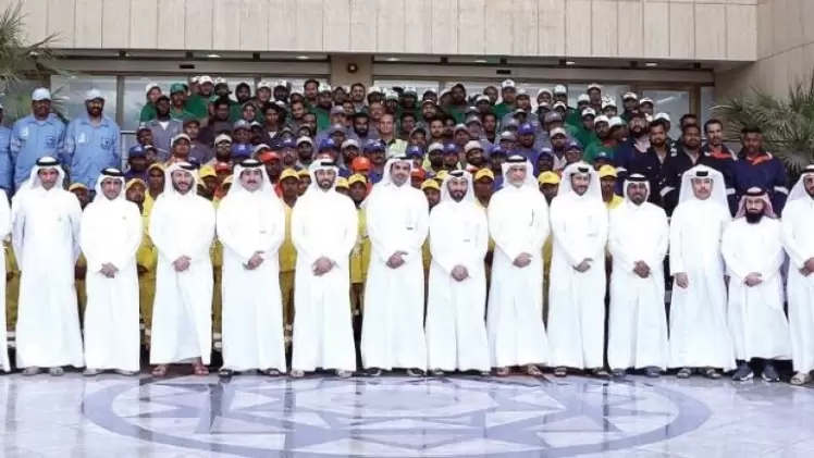 جانب من تكريم العمال