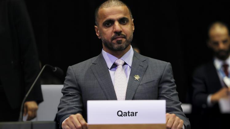 جانب من المشاركة القطرية في الاجتماع