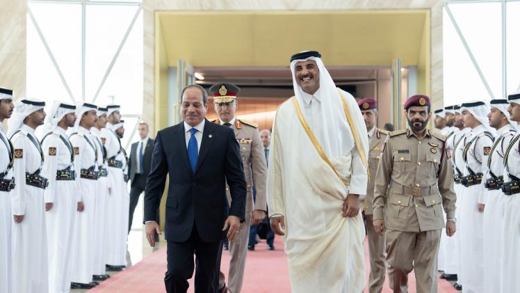 من مراسم الاستقبال