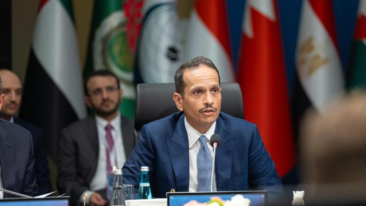 جانب من مشاركة معالي رئيس الوزراء في الاجتماع