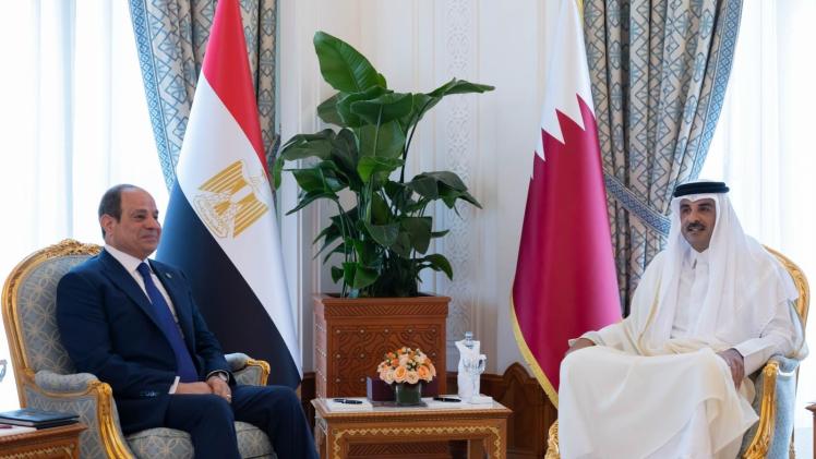 سمو الأمير والرئيس المصري