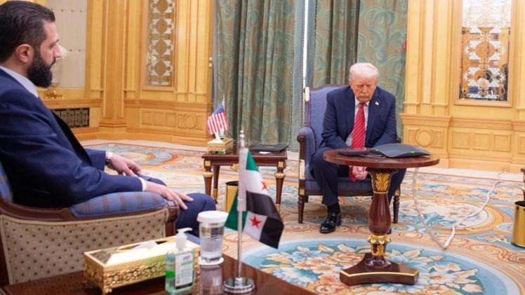 دونالد ترامب وأحمد الشرع