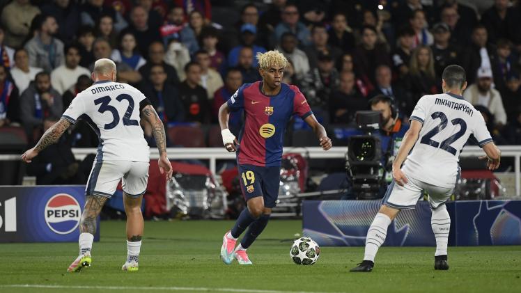 من مباراة ذهاب برشلونة وإنترميلان