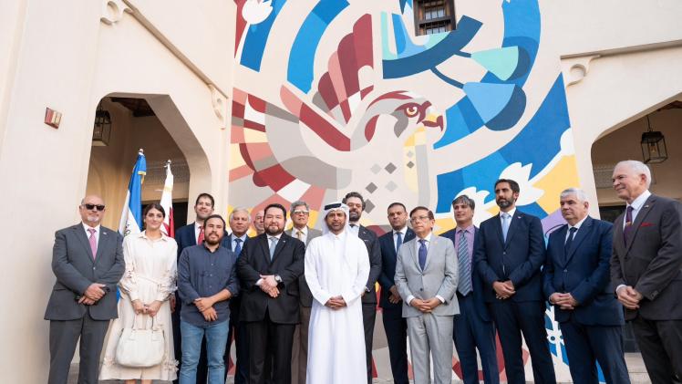 جانب من تدشين الجدارية