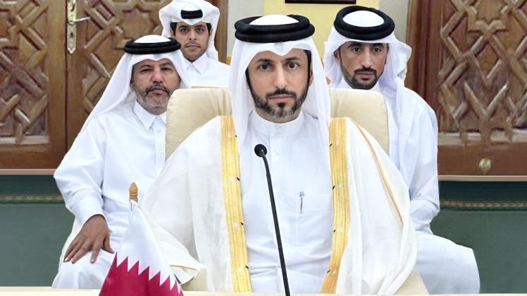 جانب من المشاركة القطرية في المؤتمر