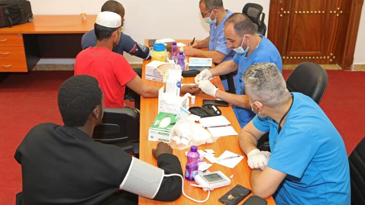 جانب من البرنامج الطبي