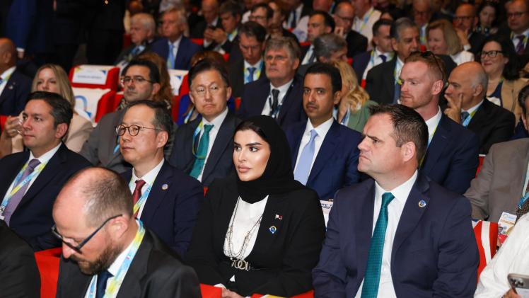 جانب من مشاركة سعادة وزير الدولة للتعاون الدولي بالمؤتمر