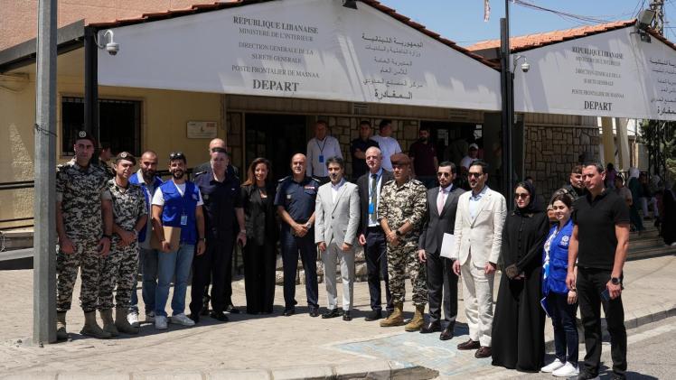 جانب من الزيارة الميدانية لصندوق قطر للتنمية في لبنان