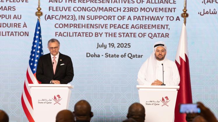 جانب من المؤتمر الصحفي