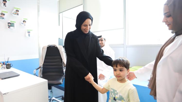 سعادة وزير التنمية الاجتماعية والأسرة خلال التدشين