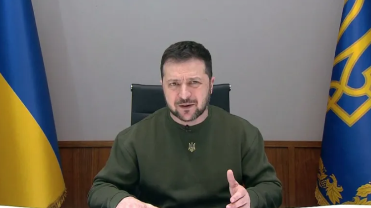 الرئيس الأوكراني فولوديمير زيلينسكي