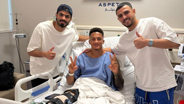 لوكاس سيلفا بعد الجراحة