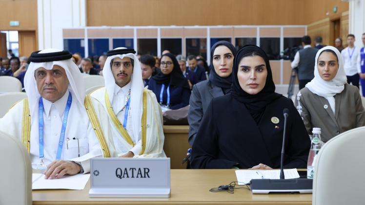 جانب من المشاركة القطرية في المؤتمر