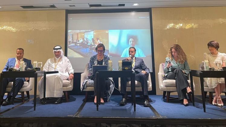 جانب من المشاركة القطرية في الفعاليات