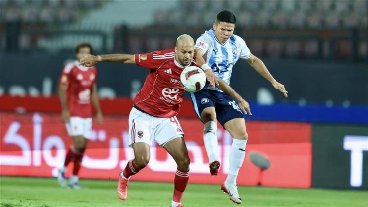 لقطة من مباراة الأهلي المصري أمام بيراميدز