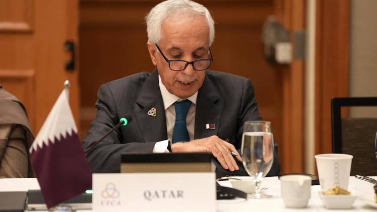 سعادة السيد سلطان بن سعد المريخي وزير الدولة للشؤون الخارجية