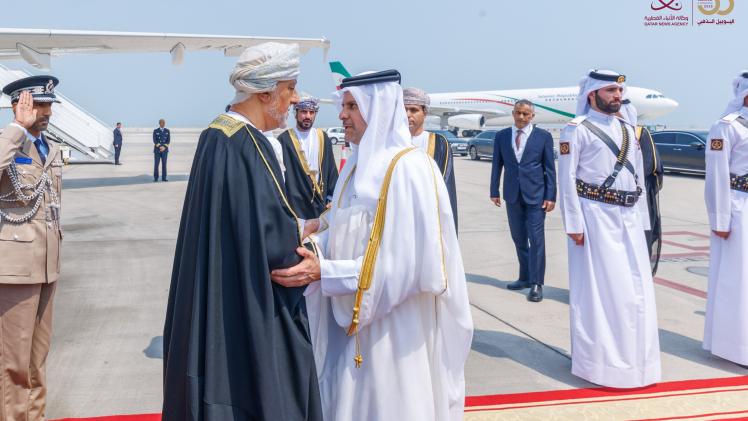جانب من مراسم الاستقبال